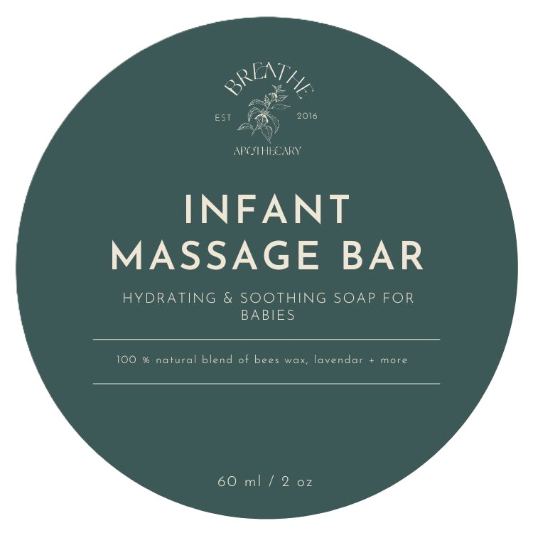 Infant Massage Bar label